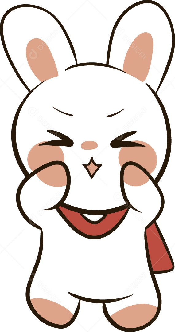 Coelho Personagem Ilustração Vetor EPS