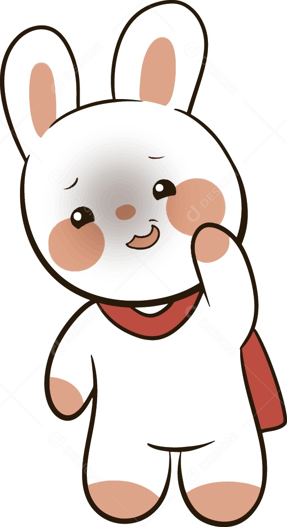 Coelho Personagem Ilustração Vetor EPS