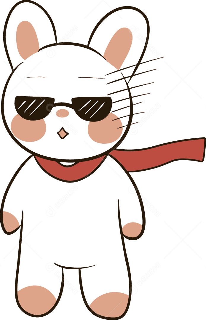 Coelho Personagem Ilustração Vetor EPS