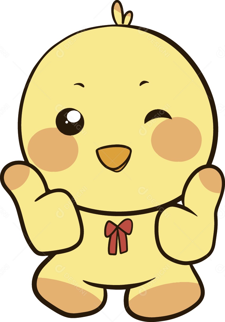 Frango Personagem Vetor EPS