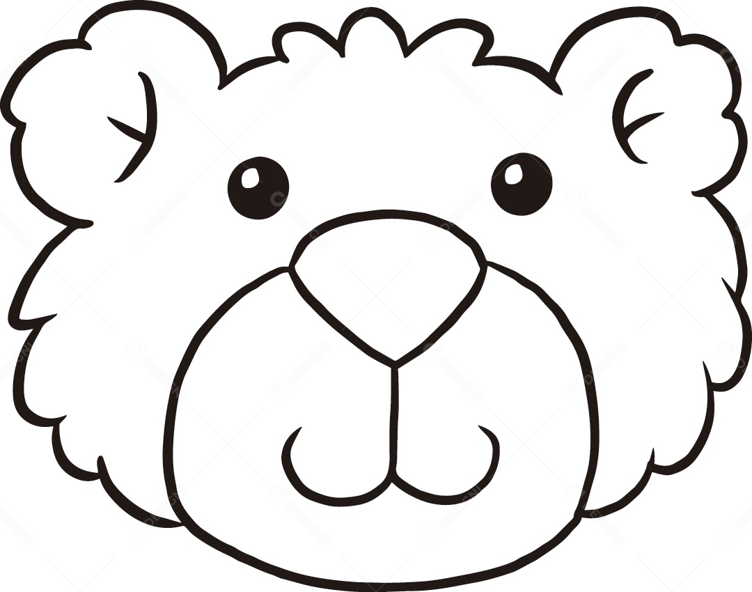 Desenho de Urso Vetor EPS