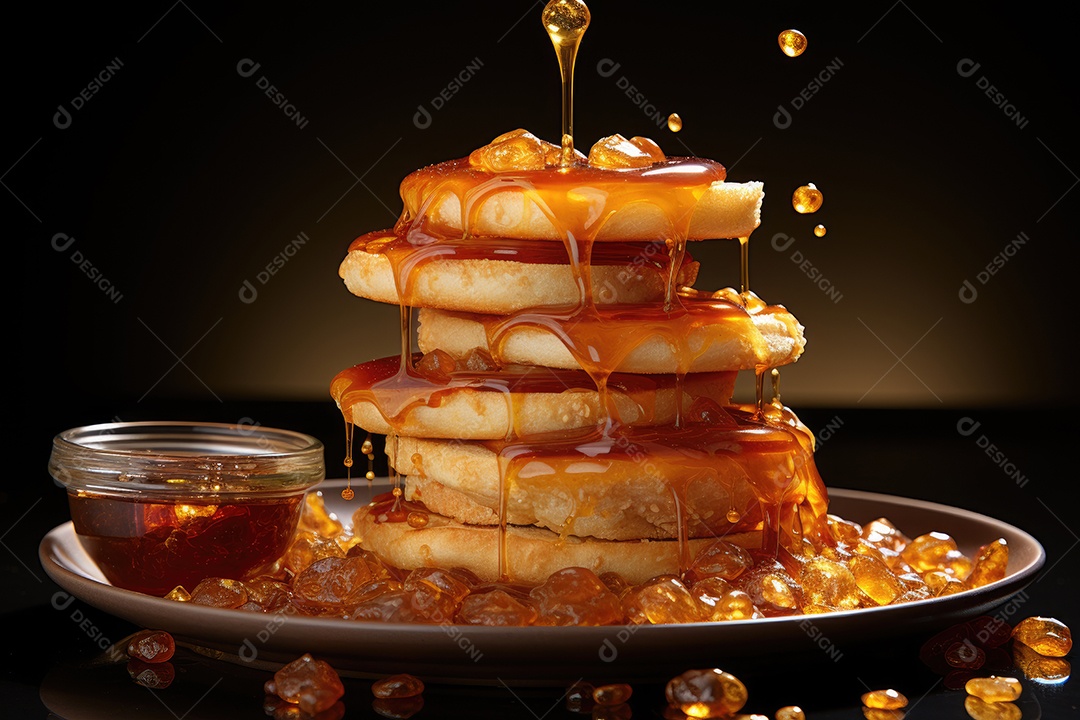 Deliciosas batatas crocantes sobre a mesa