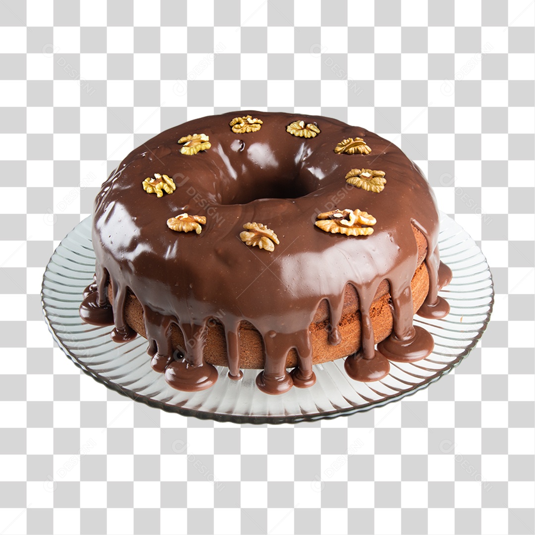 Bolo de Chocolate PNG Transparente