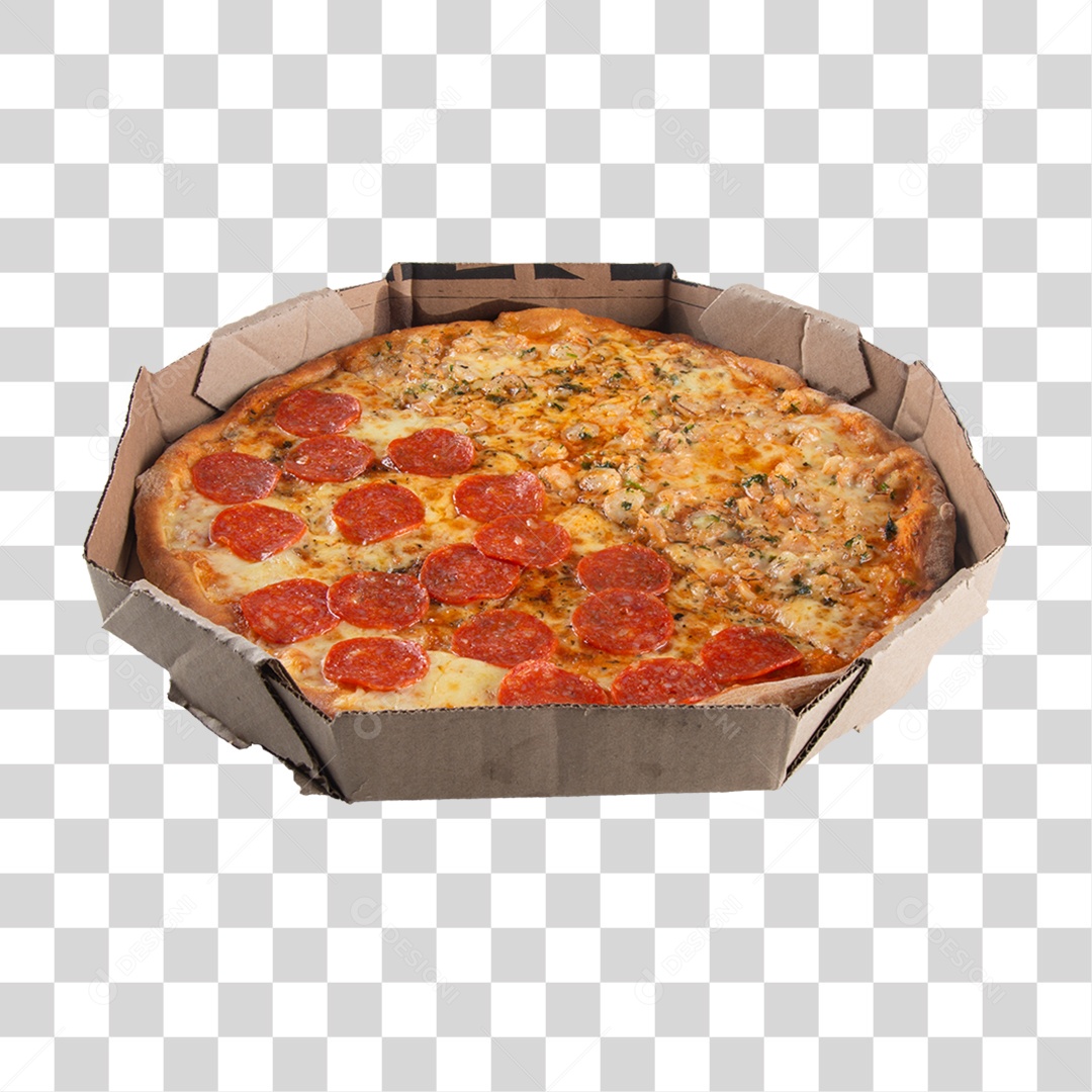 Pizza Vários Sabores PNG Transparente