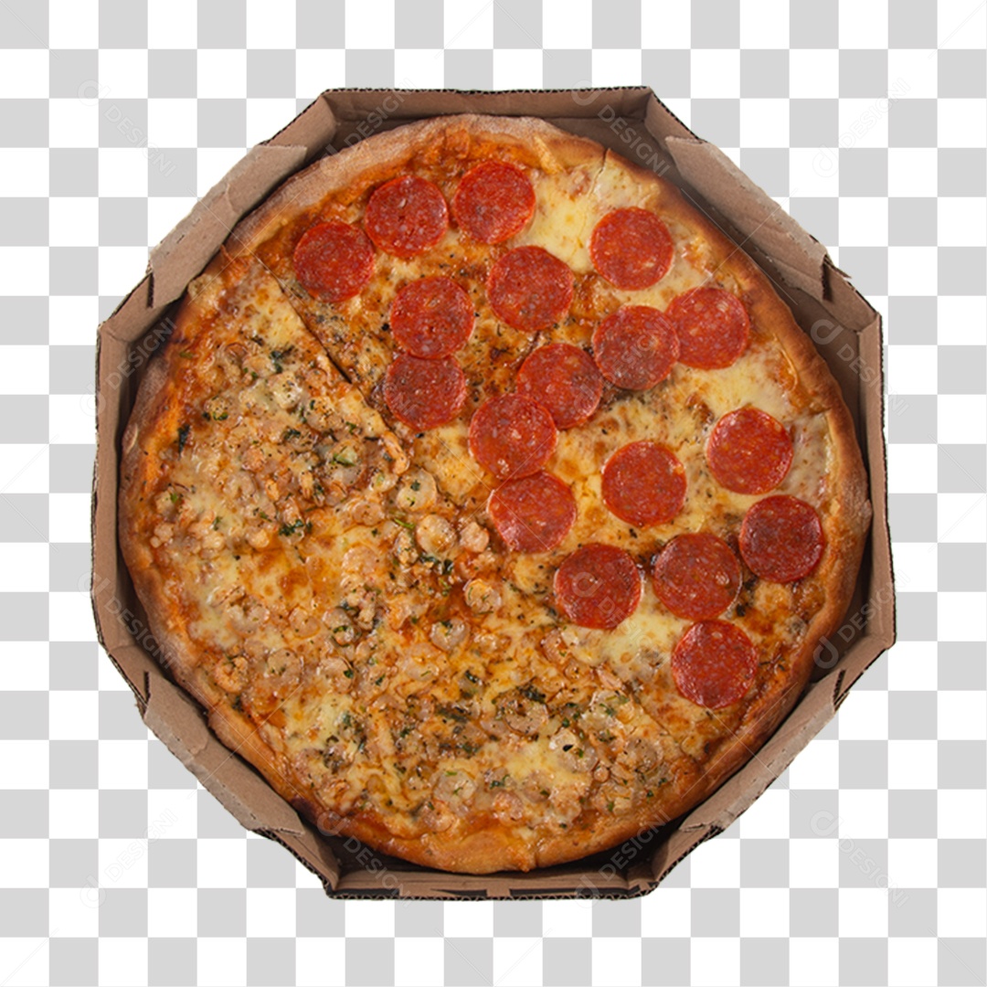 Pizza Vários Sabores PNG Transparente