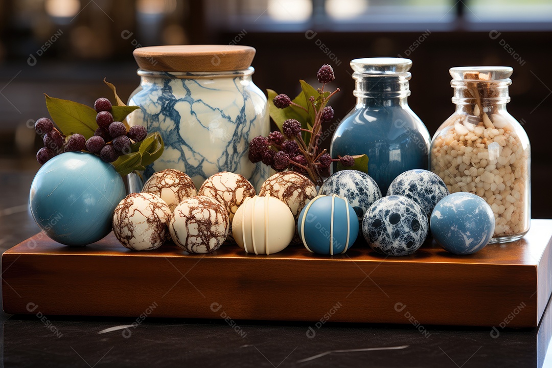 Mesa cheia de doces coloridos e apetitosos.