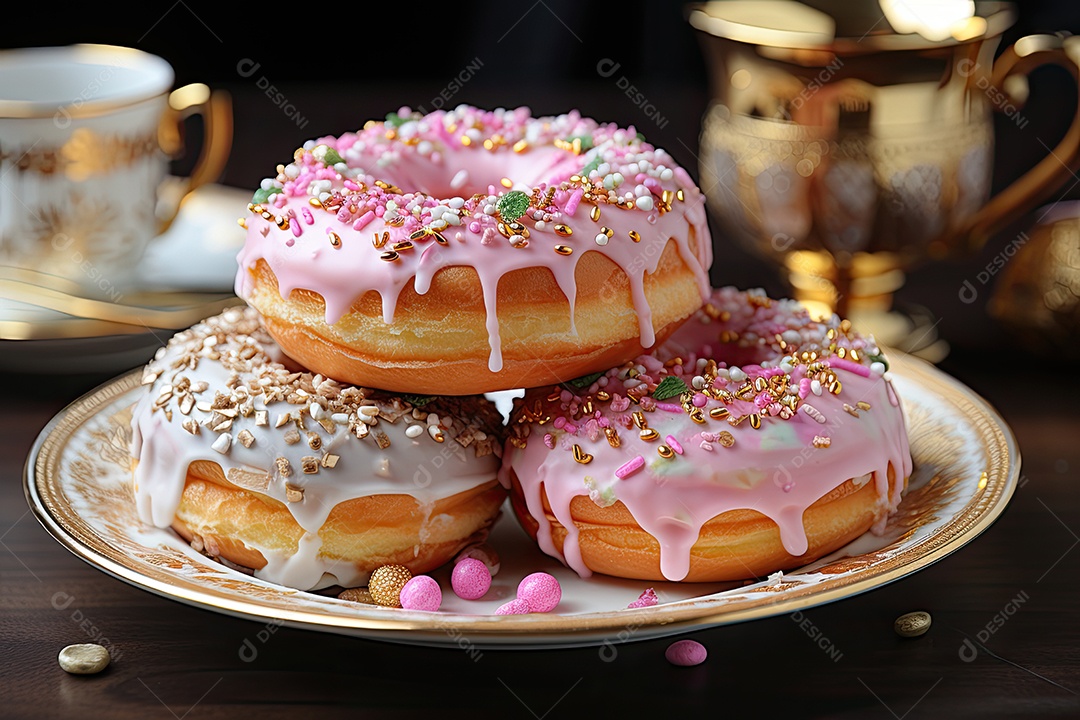 Delicioso donuts saborosos