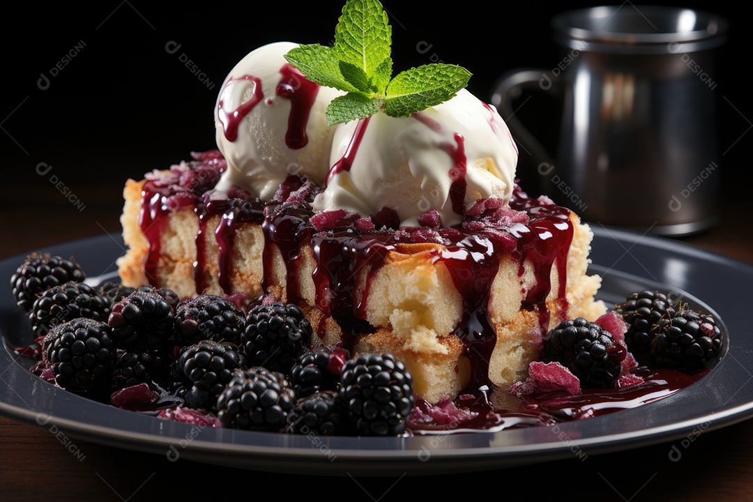 Deliciosa torta de frutas frescas