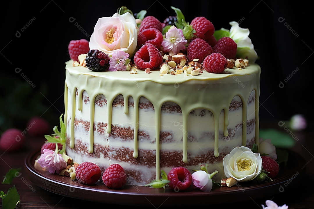 Delicioso bolo decorado