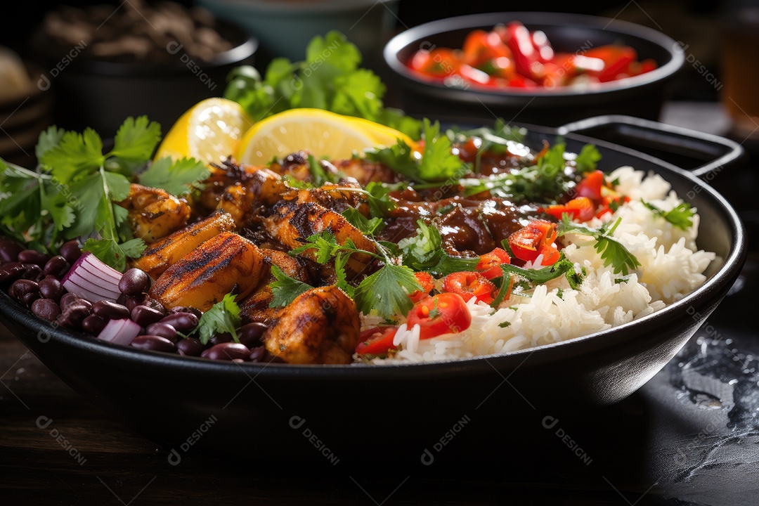 Mercado brasileiro: pratos coloridos, sabores variados e frutas tropicais virais