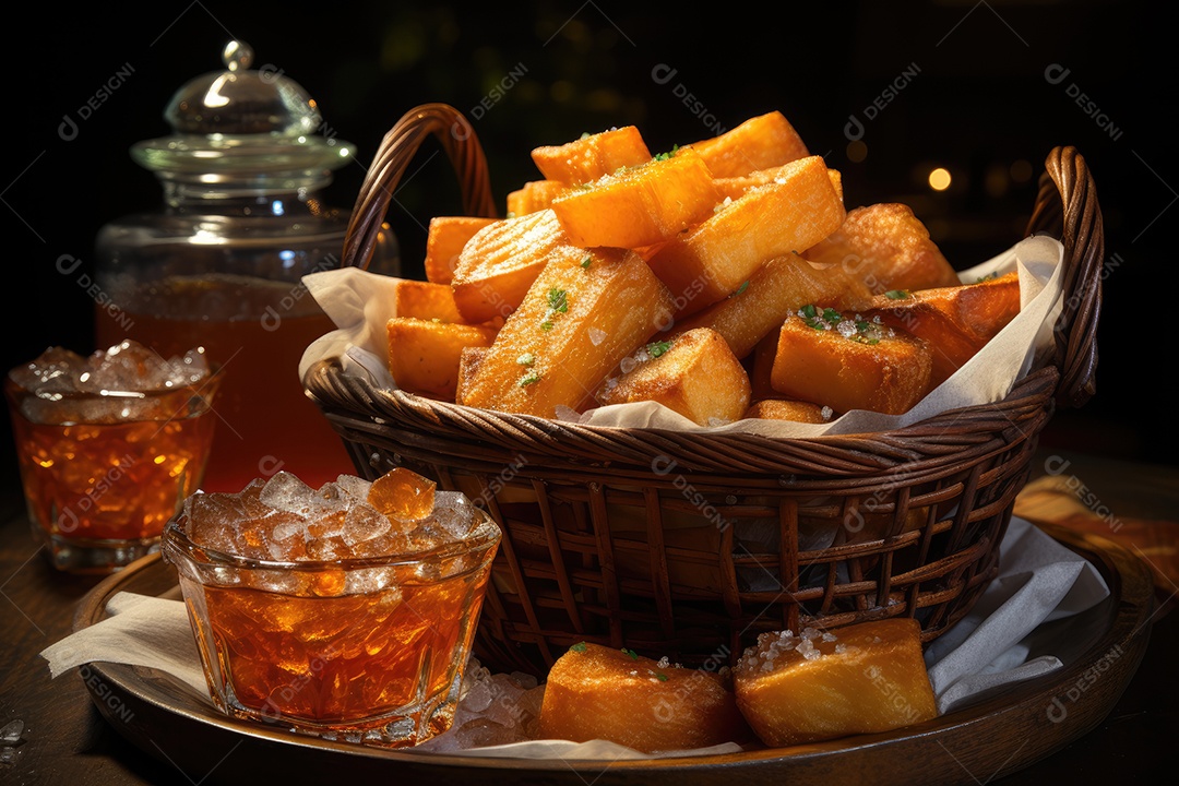 Deliciosas batatas crocantes