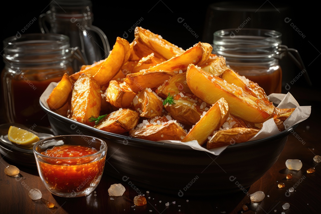Deliciosas batatas crocantes