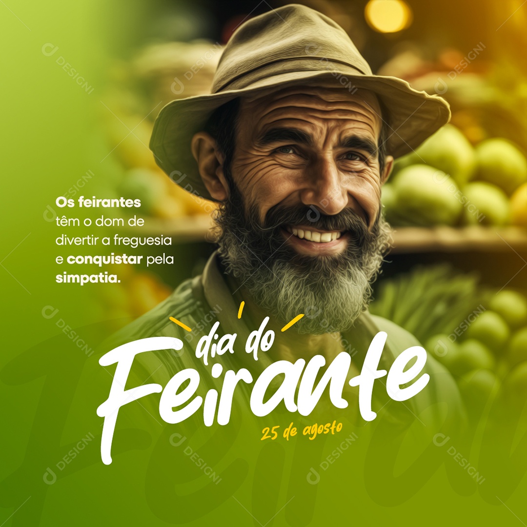 Social Media 25 De Agosto Dia Do Feirante PSD Editável