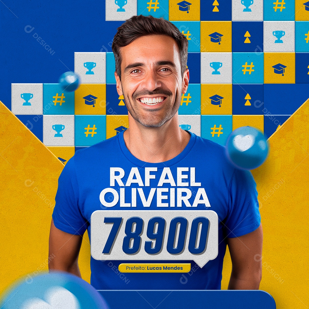 Política Rafael Oliveira Vereador Social Media PSD Editável