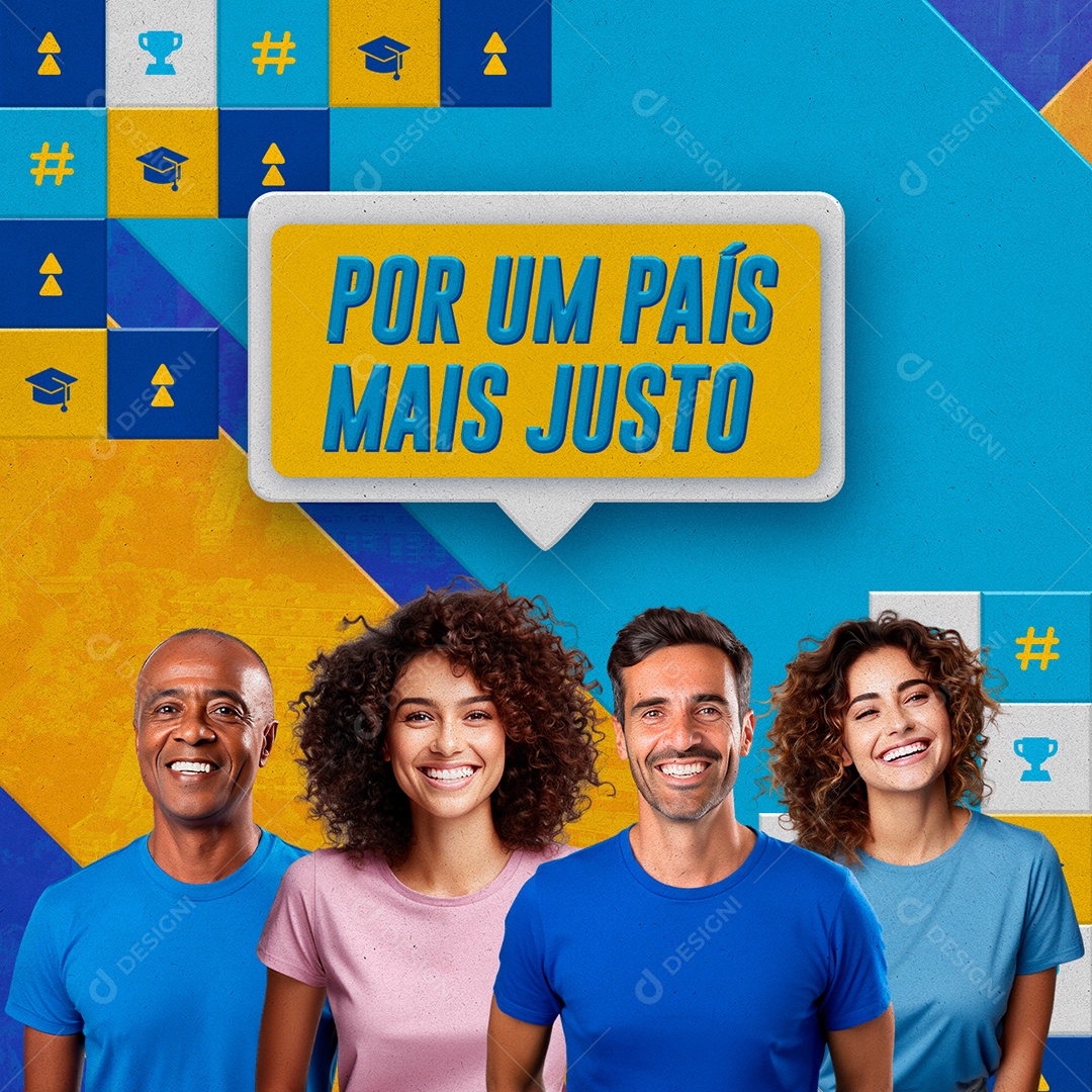 Política Por um País Mais Justo Social Media PSD Editável