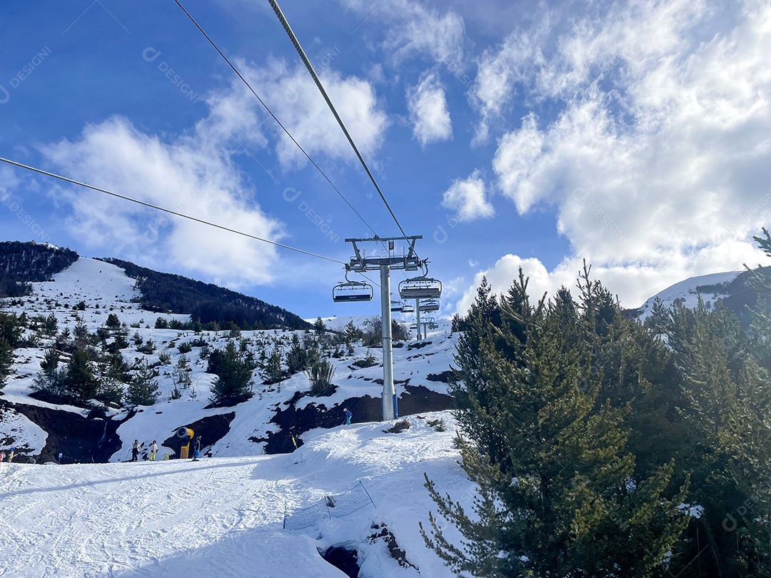 Linda paisagem turistas.