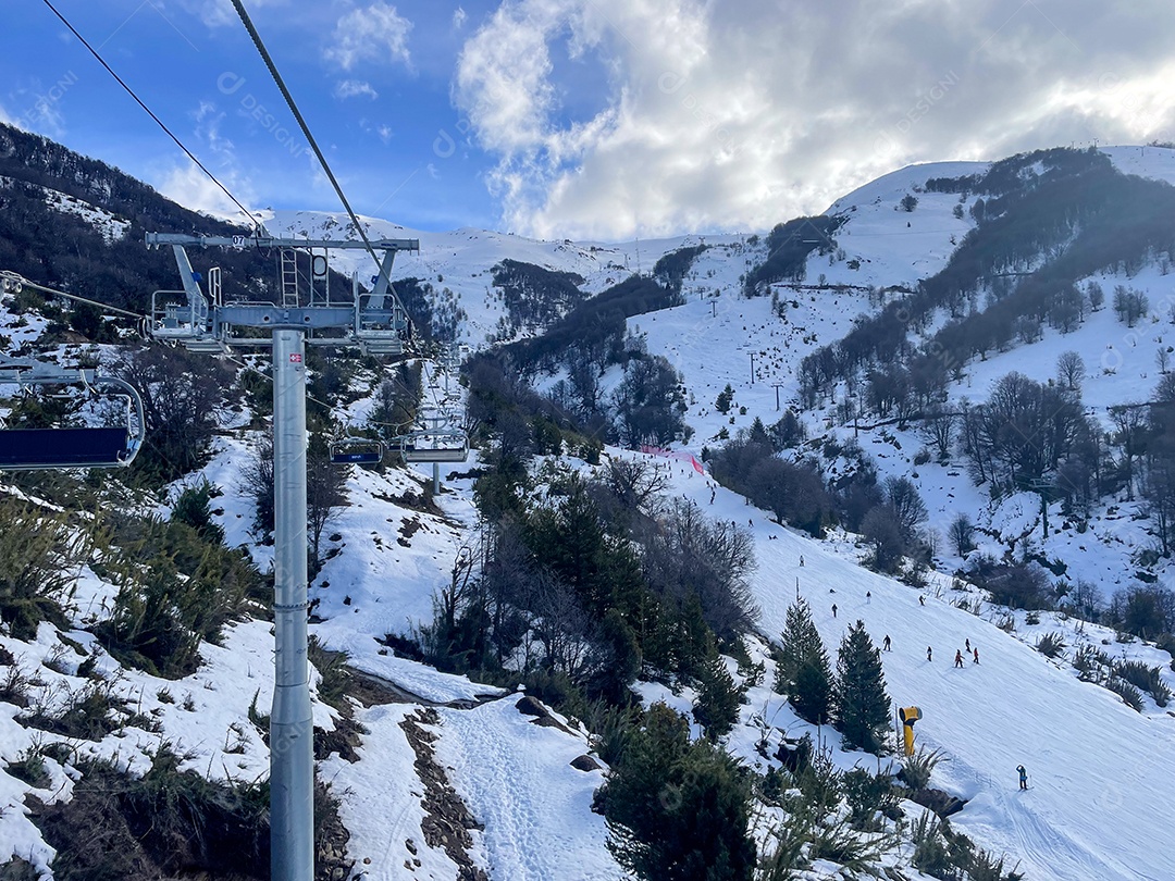 Linda paisagem turistas.