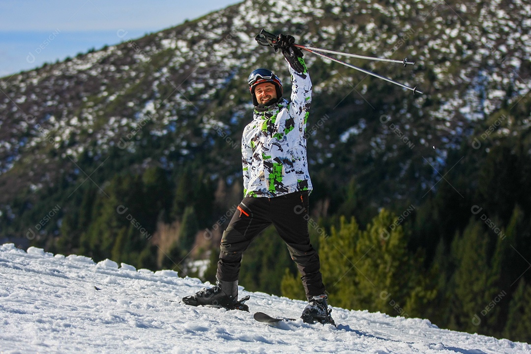 Linda paisagem turistas.