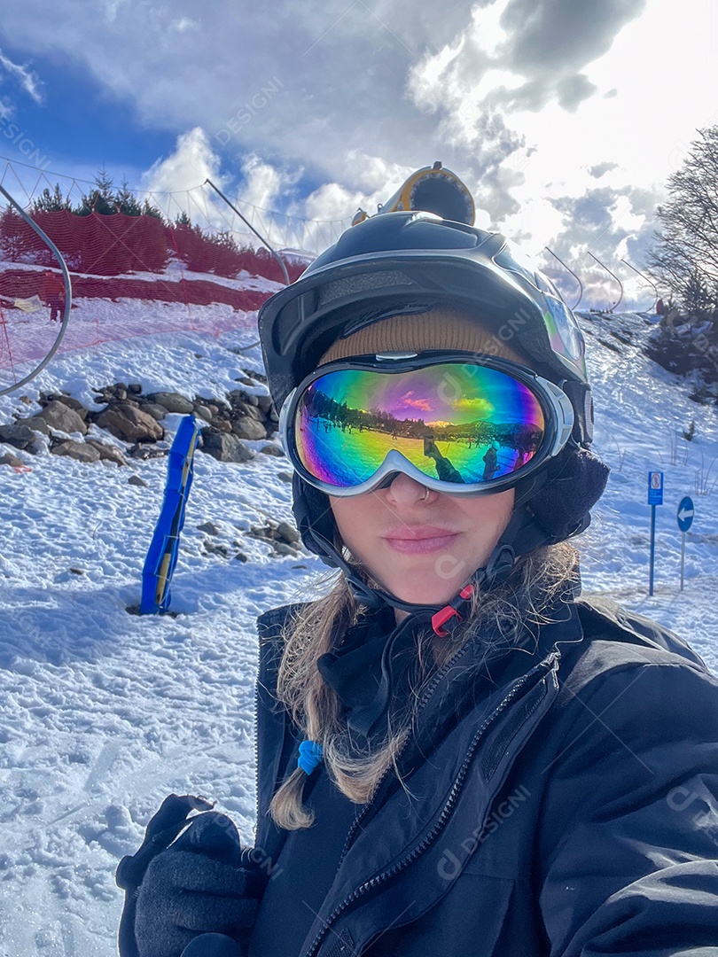 Linda paisagem turistas.