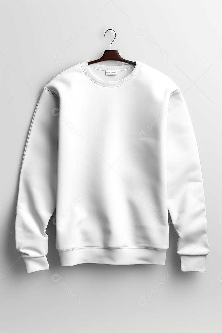 Moletom sobre fundo isolado branco.