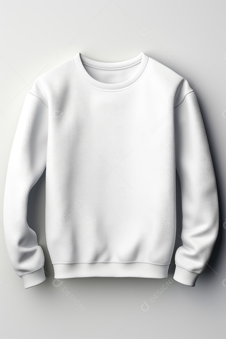 Moletom sobre fundo isolado branco.
