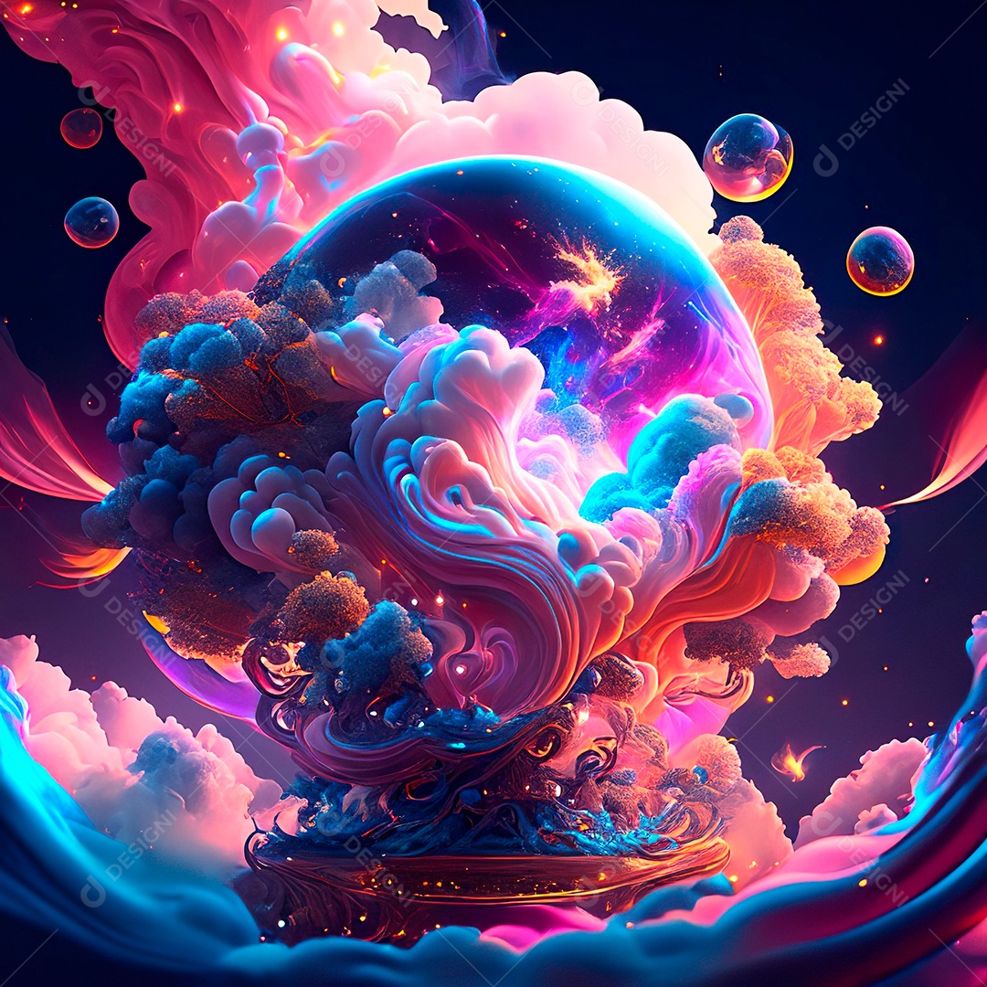 Renderização com traçado de raio e pintura digital