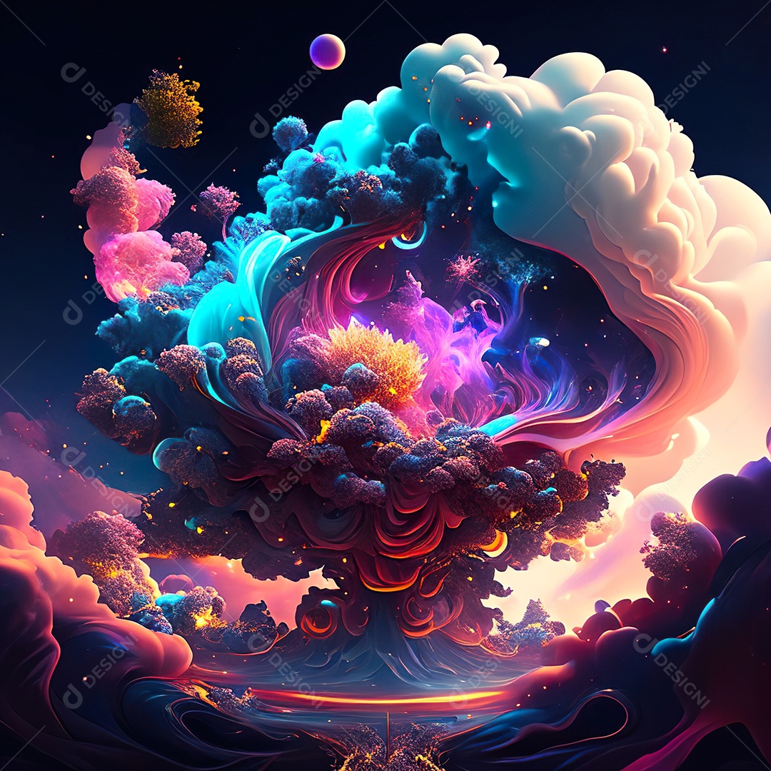 Renderização com traçado de raio e pintura digital