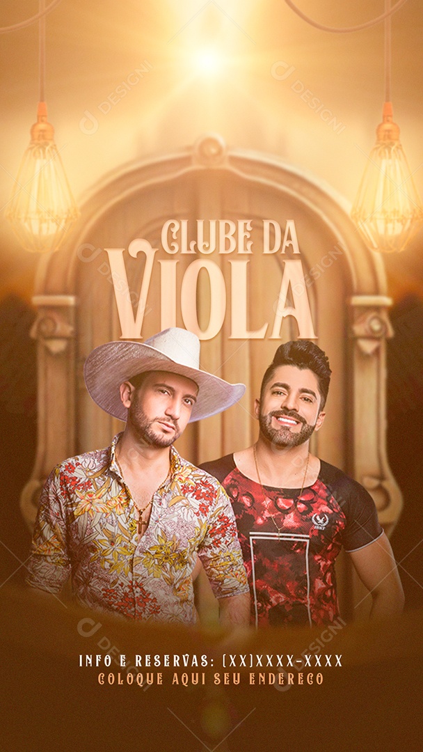 Social Media Flyer Story Clube Da Viola Antony e Gabriel PSD Editável