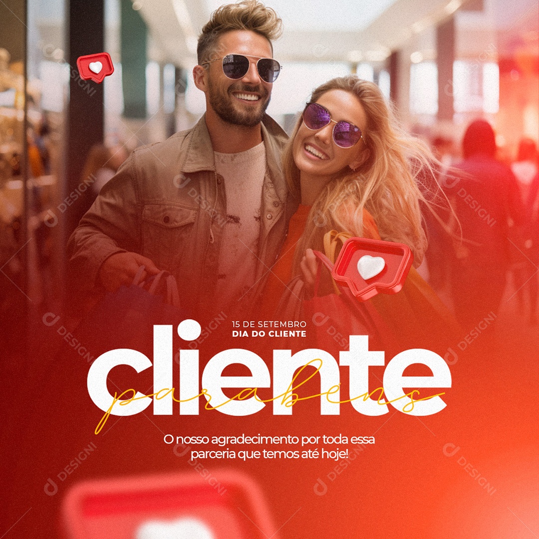 Dia Do Cliente 15 de Setembro Social Media PSD Editável