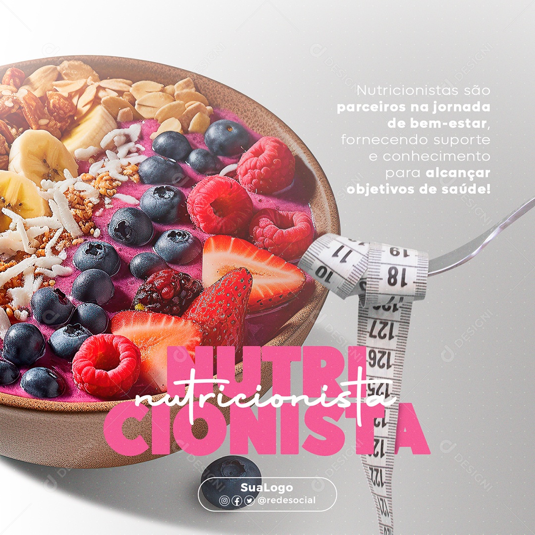 Jornada De Bem-Estar Dia Do Nutricionista Social Media PSD Editável