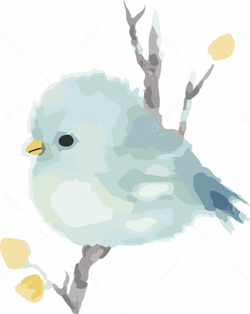 Passarinho Ilustração Vetor EPS