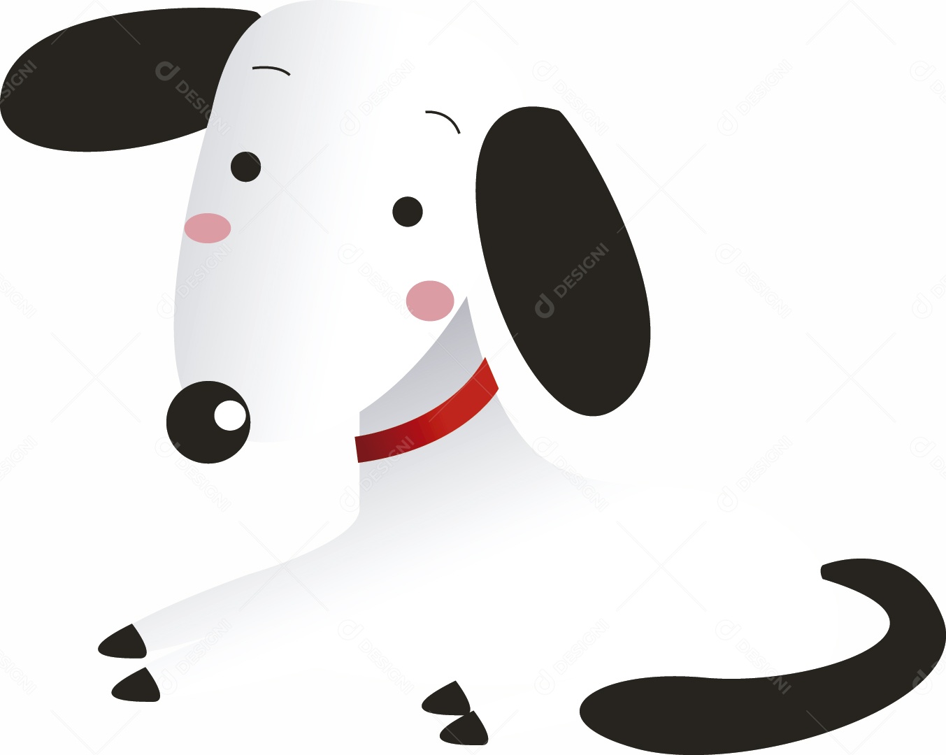 Cachorro Ilustração Vetor EPS