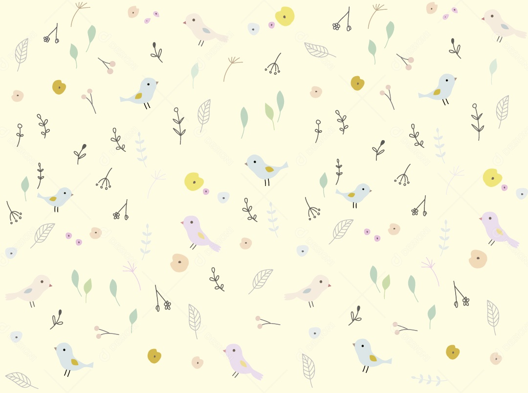 Papel de Pare Pássaro Ilustração Vetor EPS