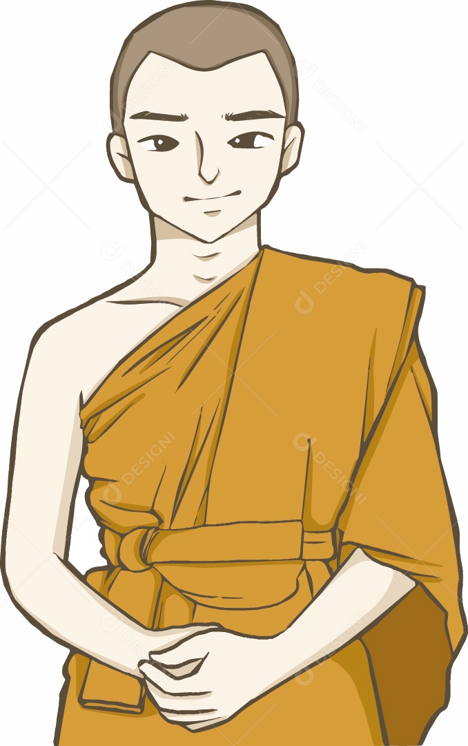 Monge Ilustração Vetor EPS