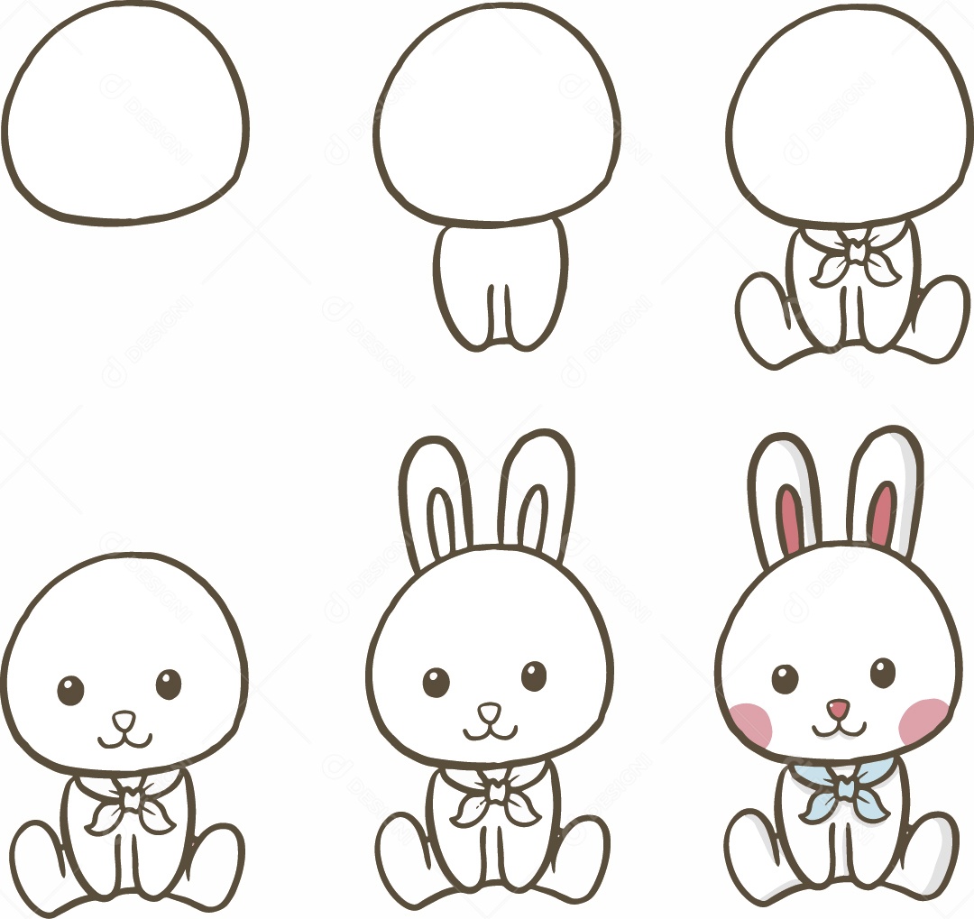 Coelho Desenho Vetor EPS