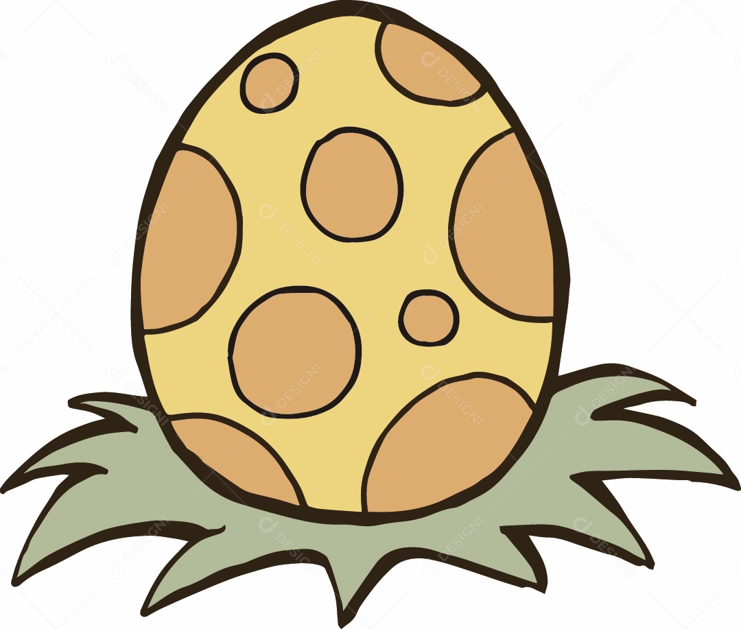 Ovo de Dinossauro Ilustração Vetor EPS