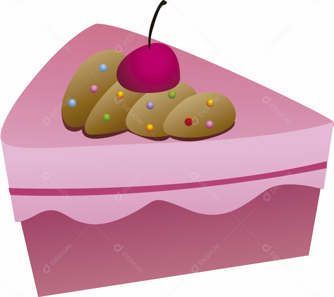 Bolo Ilustração Vetor EPS