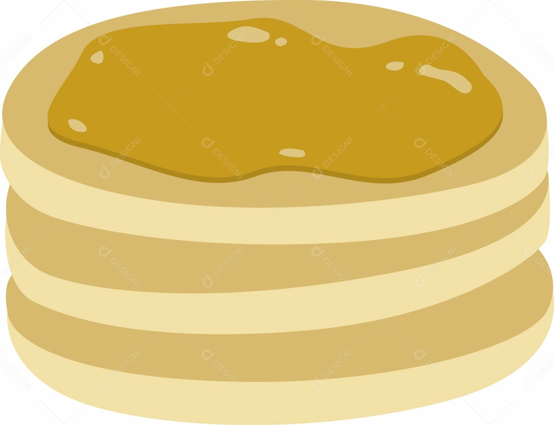 Panquecas Ilustração Vetor EPS