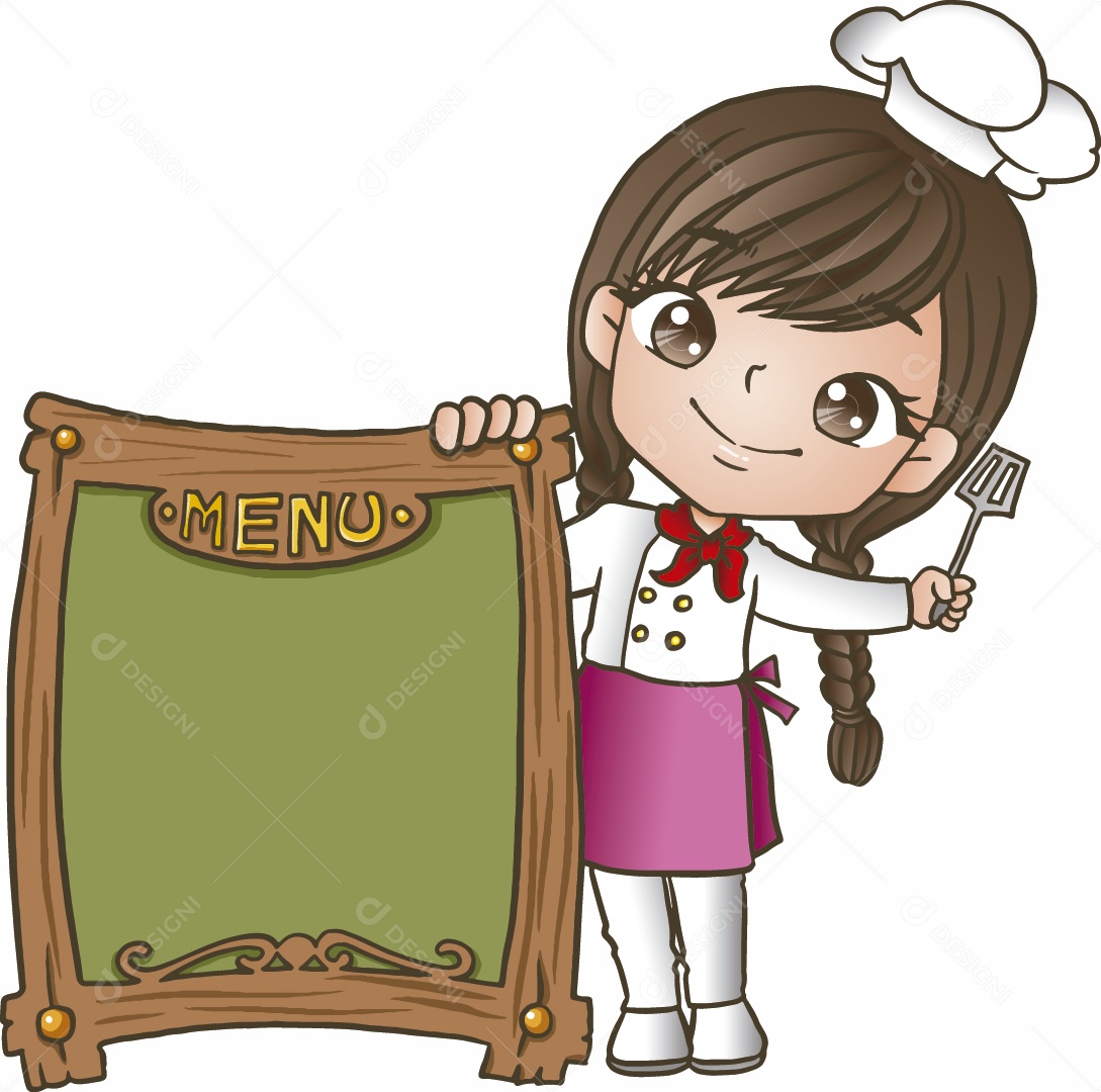 Garçonete Ilustração Vetor EPS