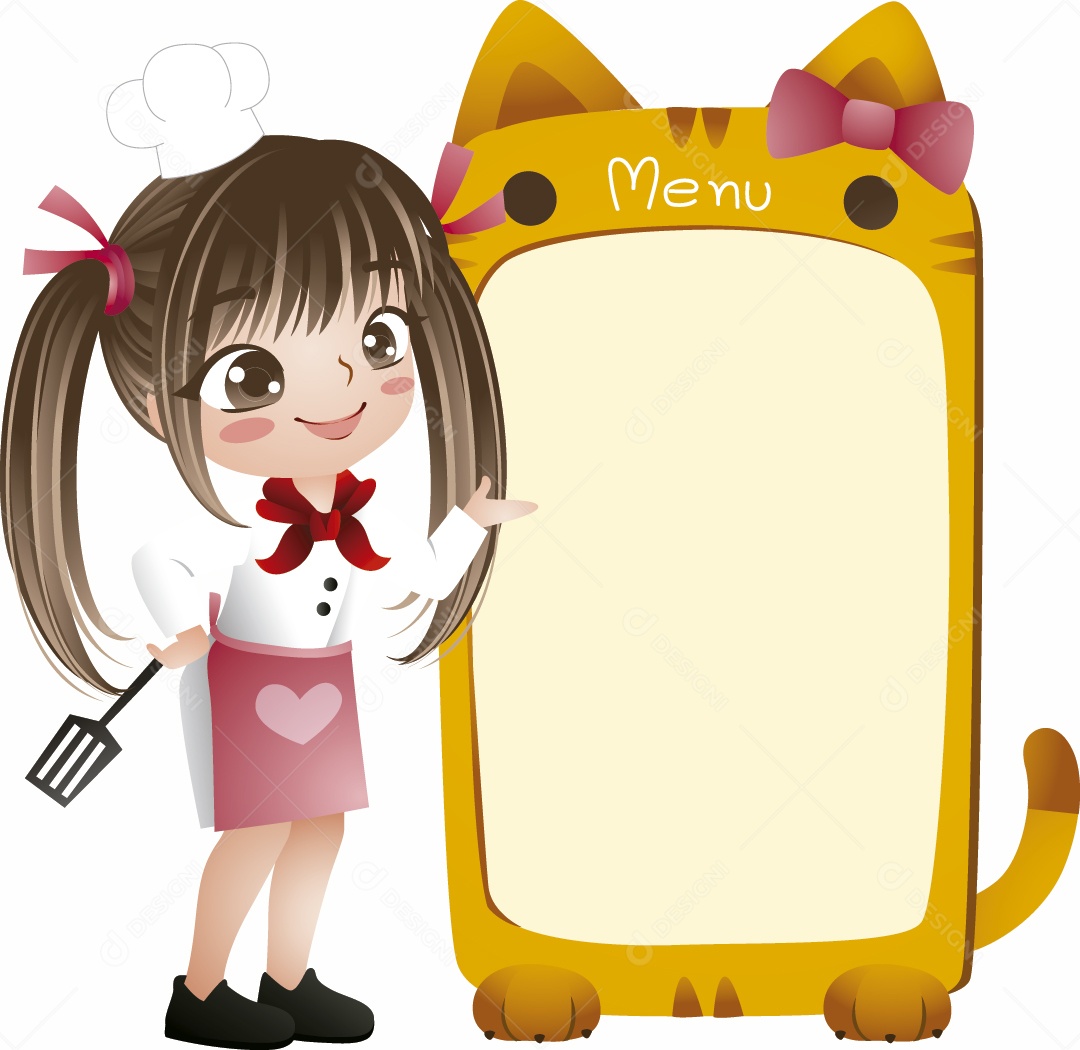 Garçonete Ilustração Vetor EPS