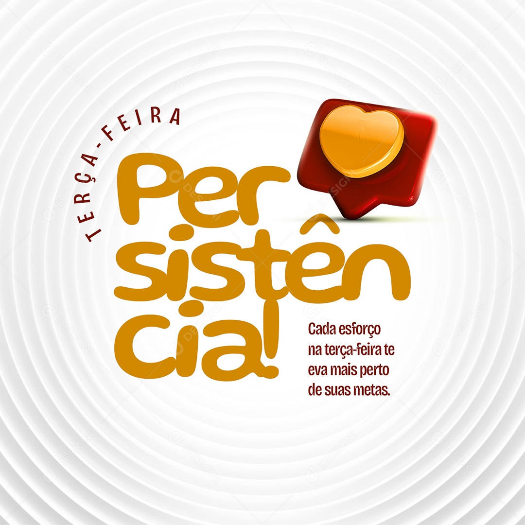 Social Media Terça Feira Frase Motivacional PSD Editável