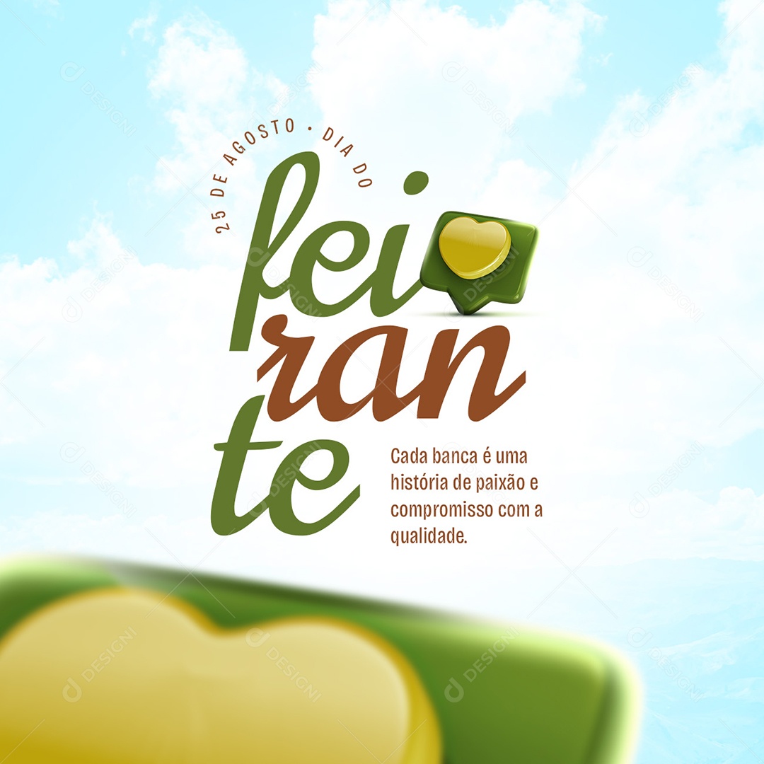 Dia Do Feirante Cada Banca 25 De Agosto Social Media PSD Editável