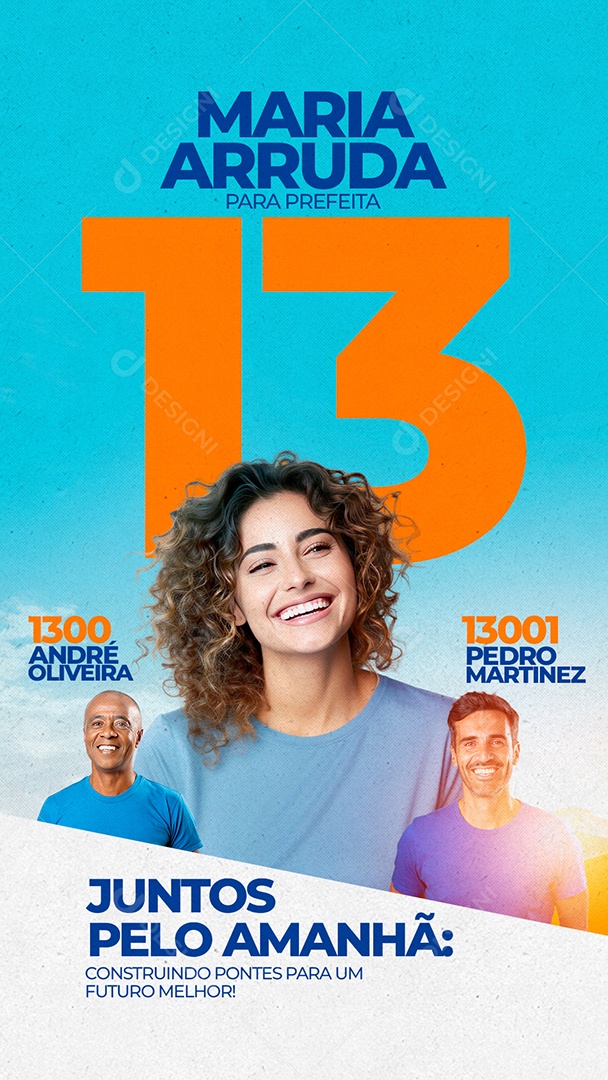 Story Política André Oliveira Pedro Martinez Social Media PSD Editável