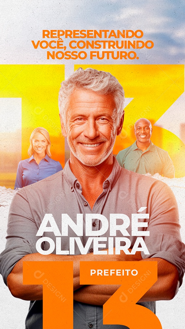 Story Política Representando Você Construindo Nosso Futuro Social Media PSD Editável