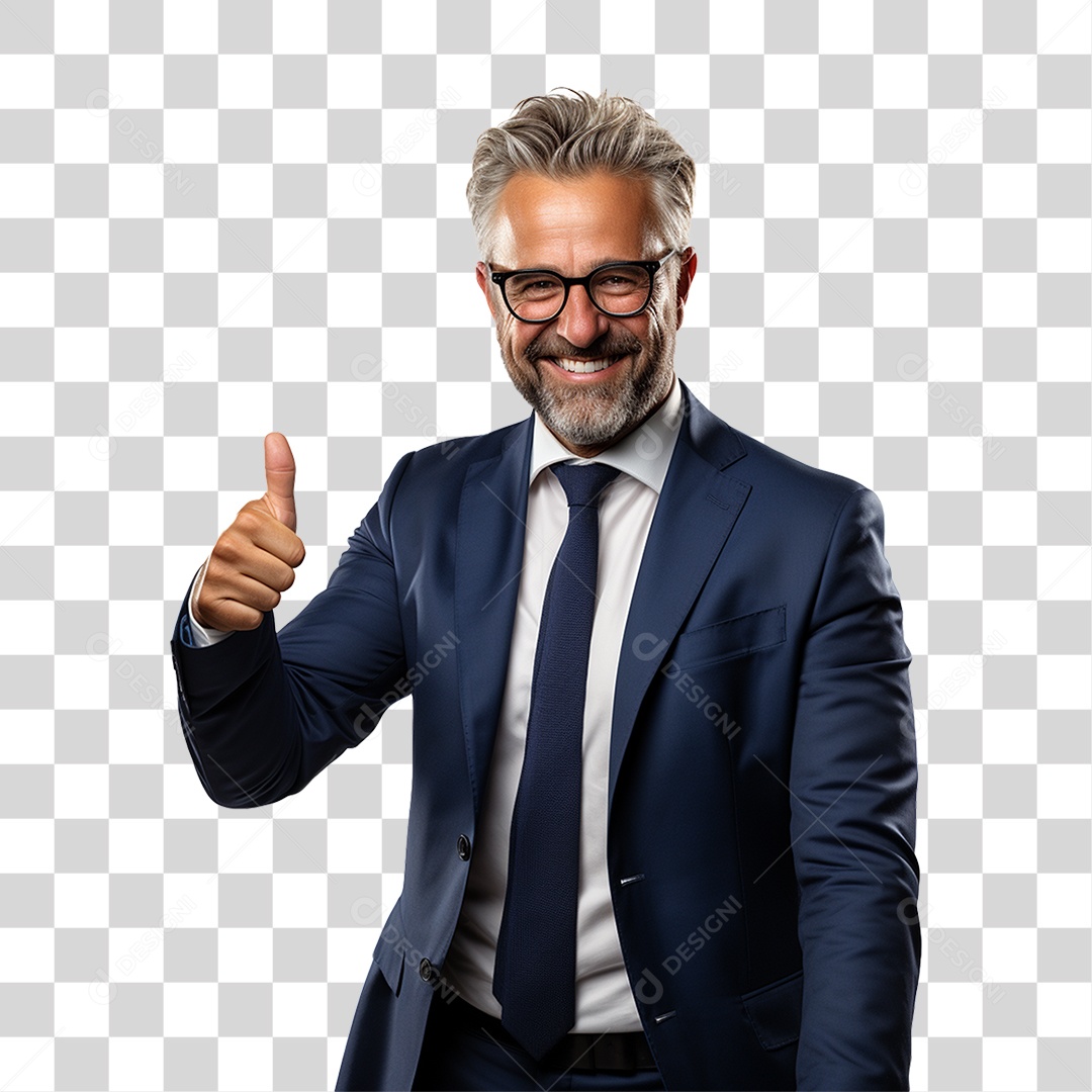 Homem Empresário de Terno PNG Transparente