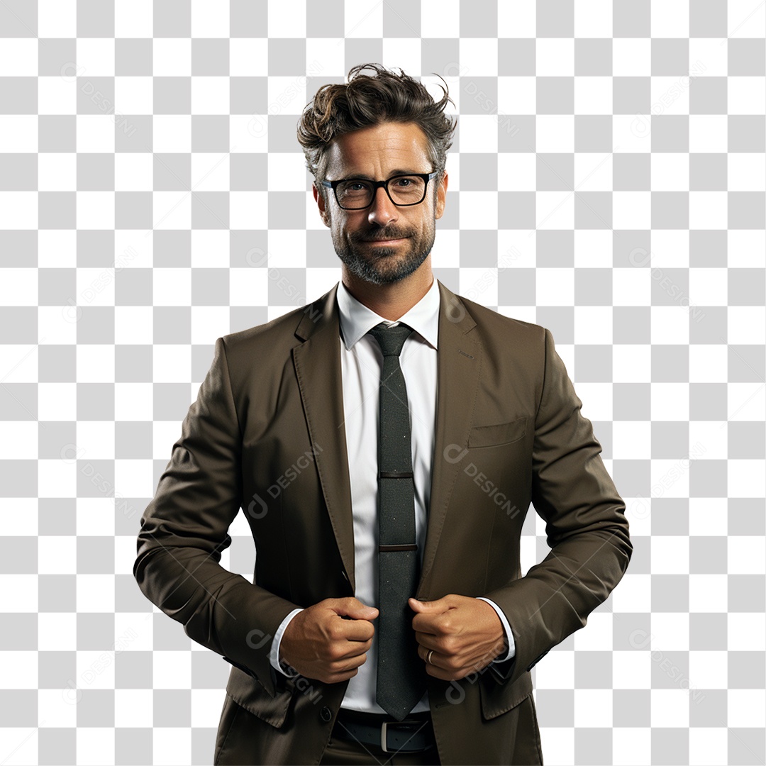 Homem Empresário de Terno PNG Transparente