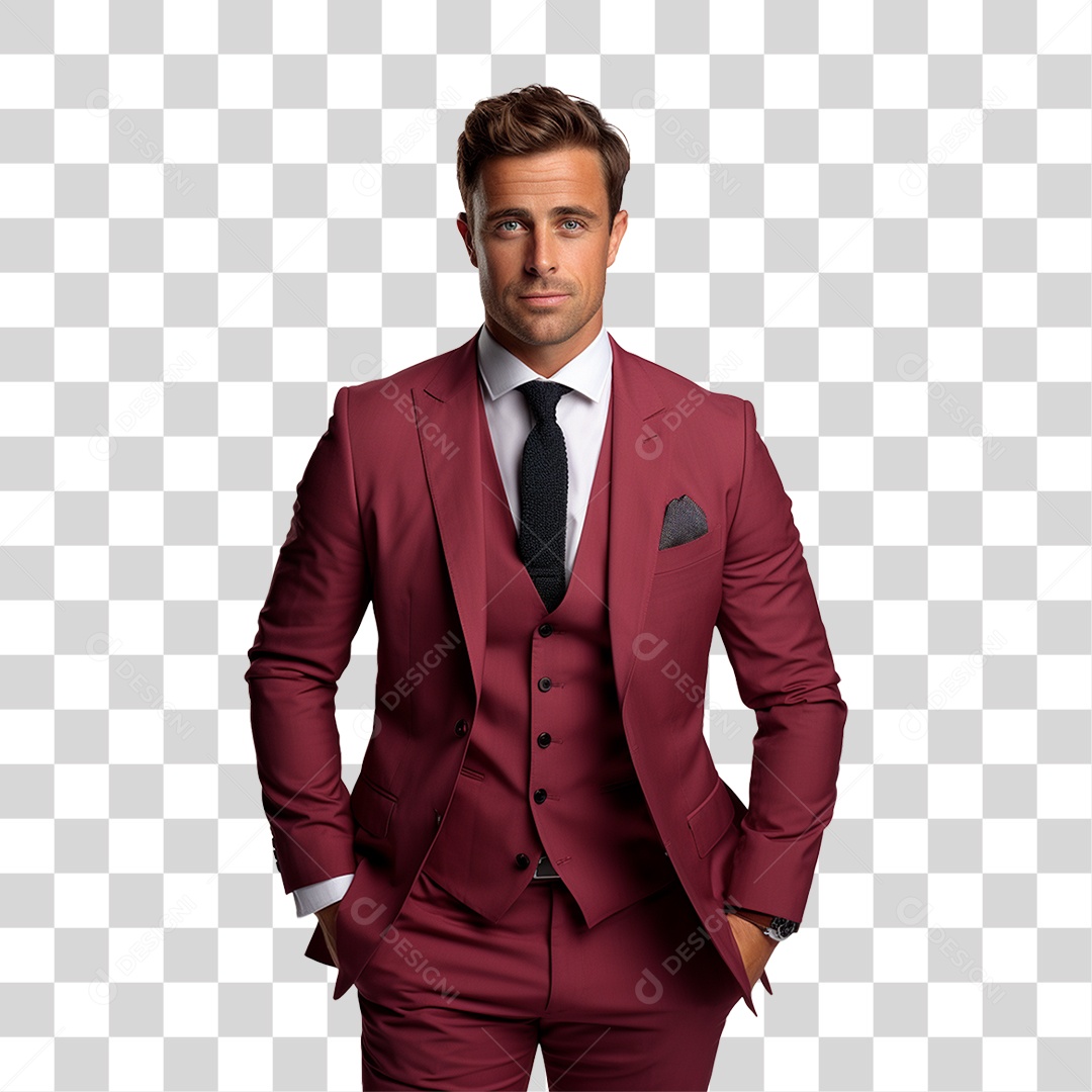 Homem Empresário de Terno PNG Transparente