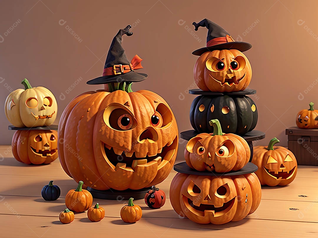 Abóbora maligna épica de Halloween em casa