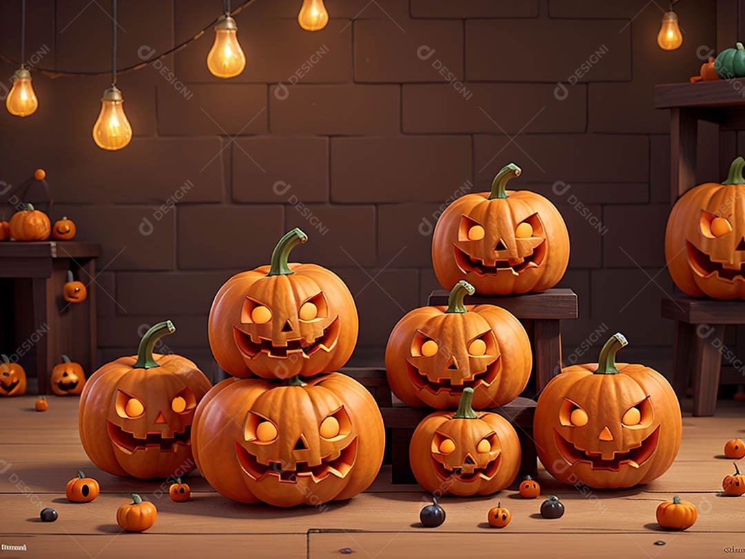Abóbora maligna épica de Halloween em casa