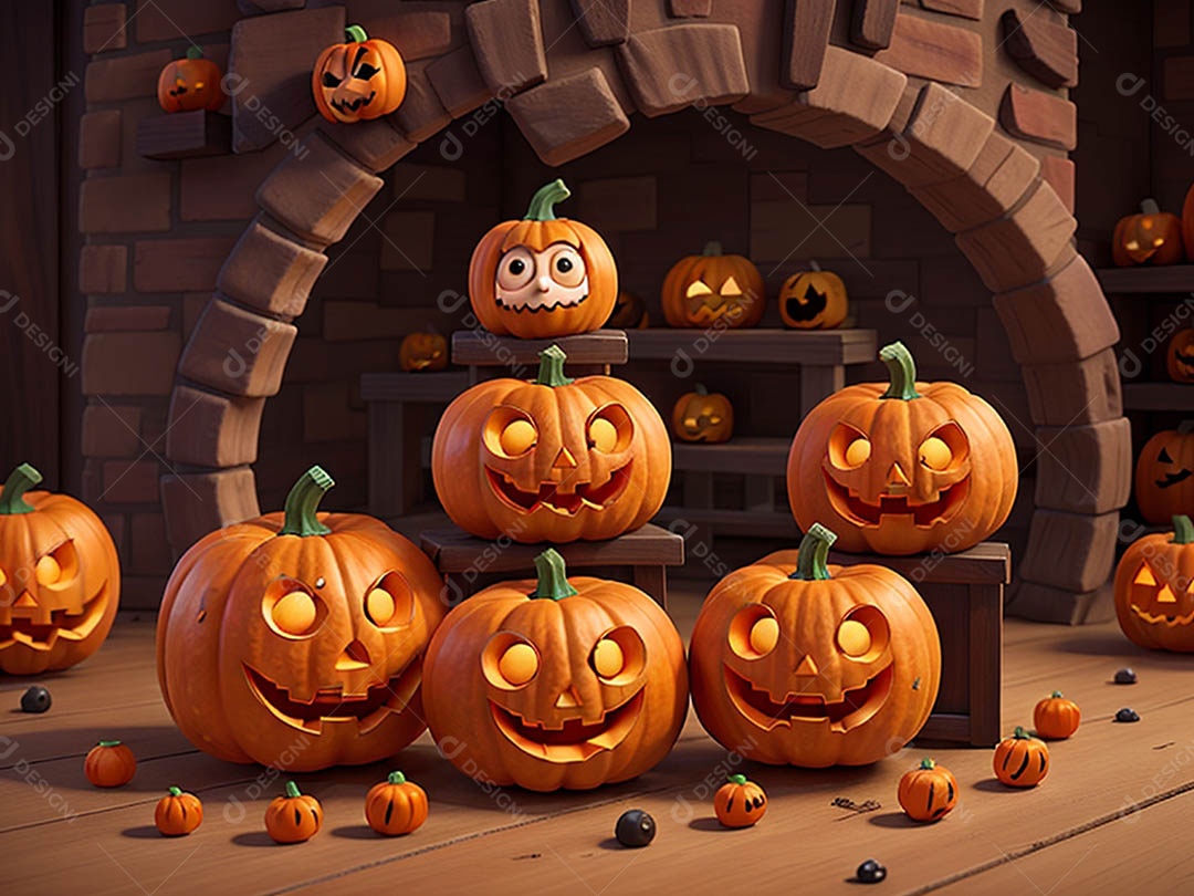 Abóbora maligna épica de Halloween em casa